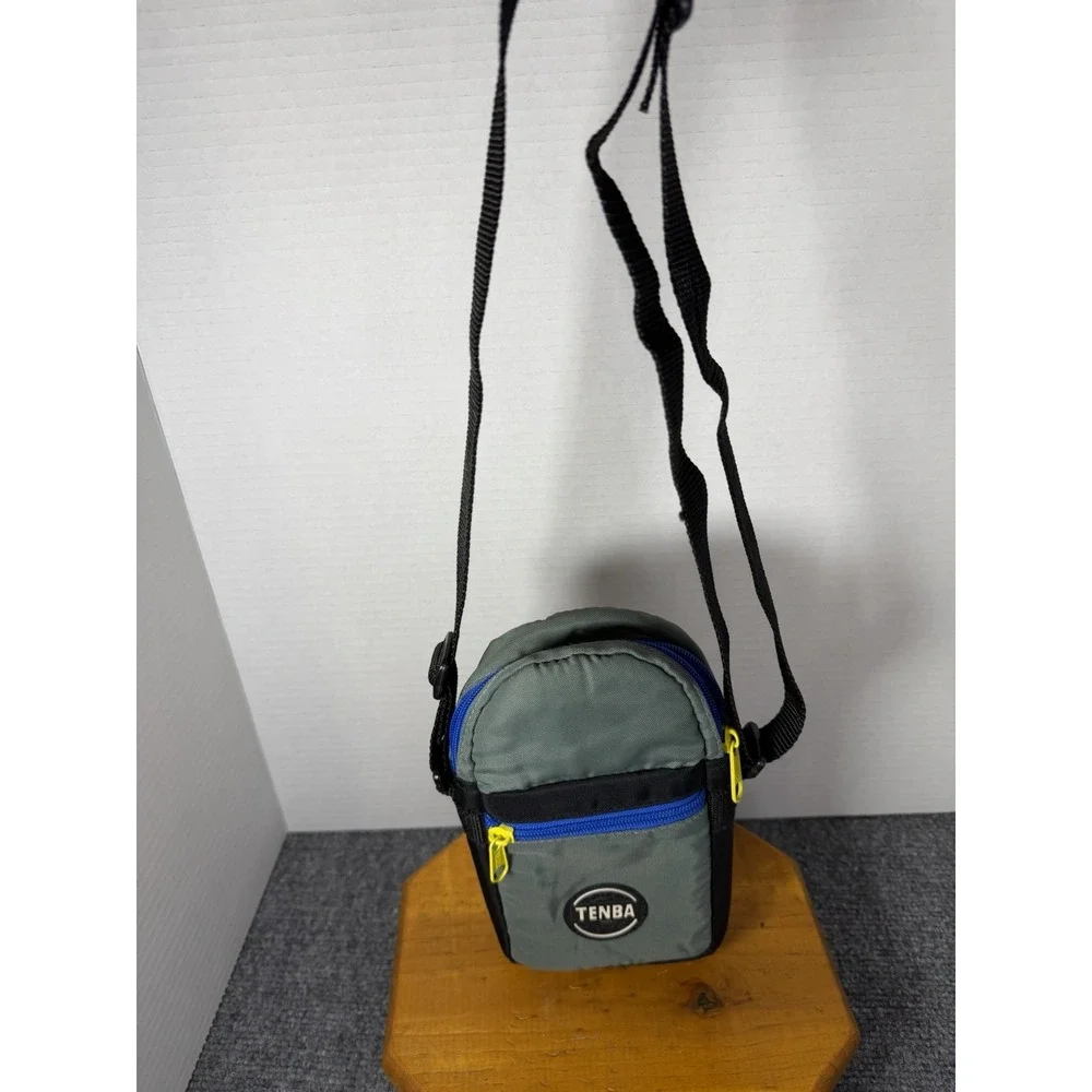 TENBA Small Camera Bag Case‎ Green Black Crossbody adjustable 8